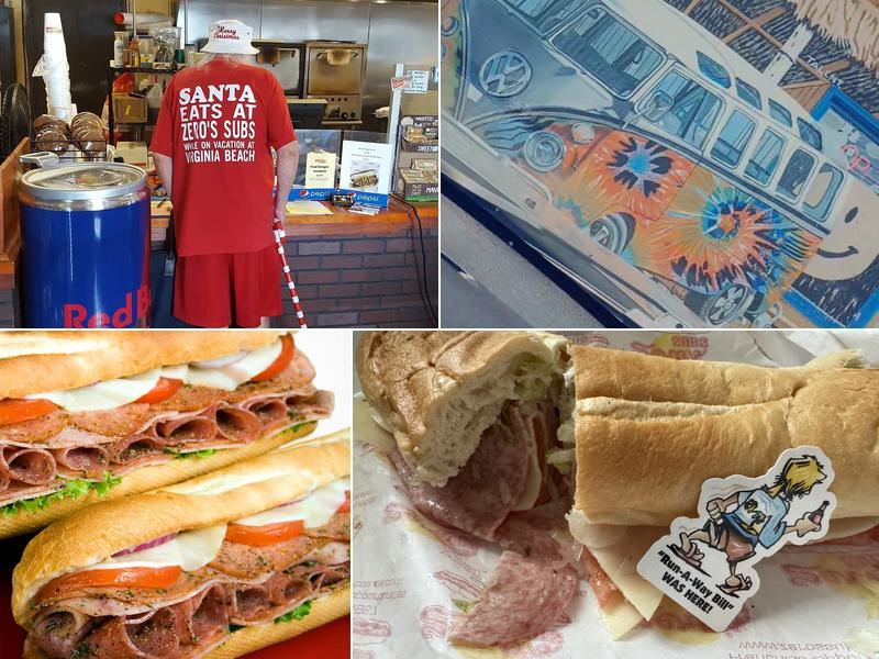 Zero's Subs Oceanfront Menu