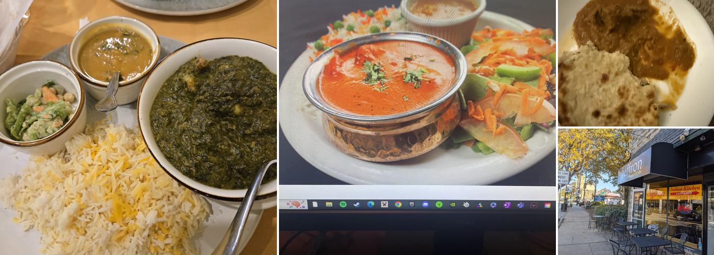 Saffron Indian Kitchen Menu