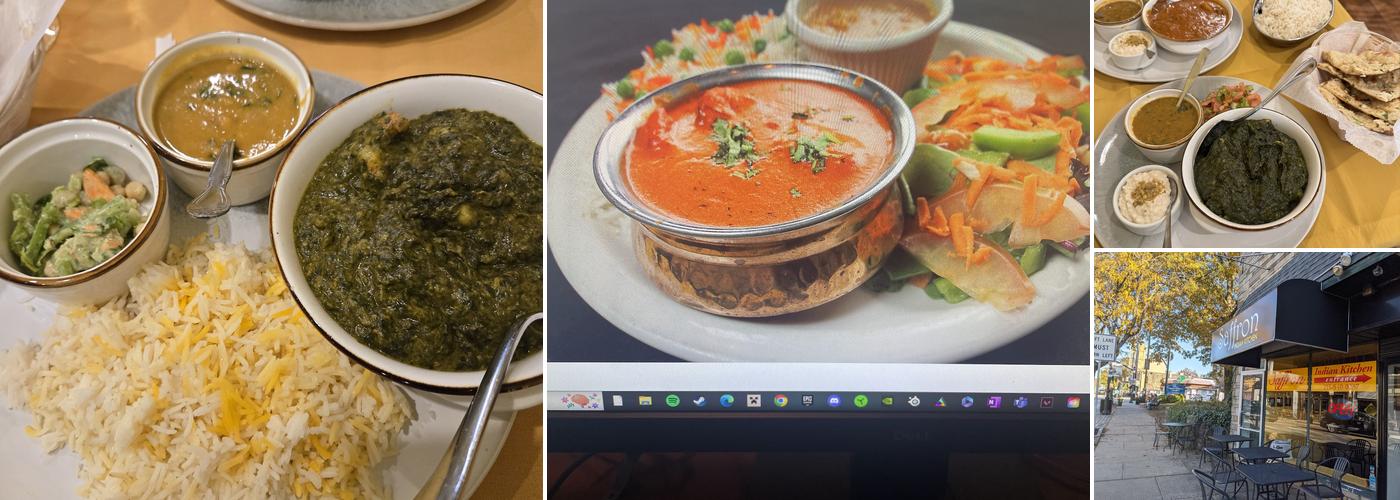 Saffron Indian Kitchen Menu