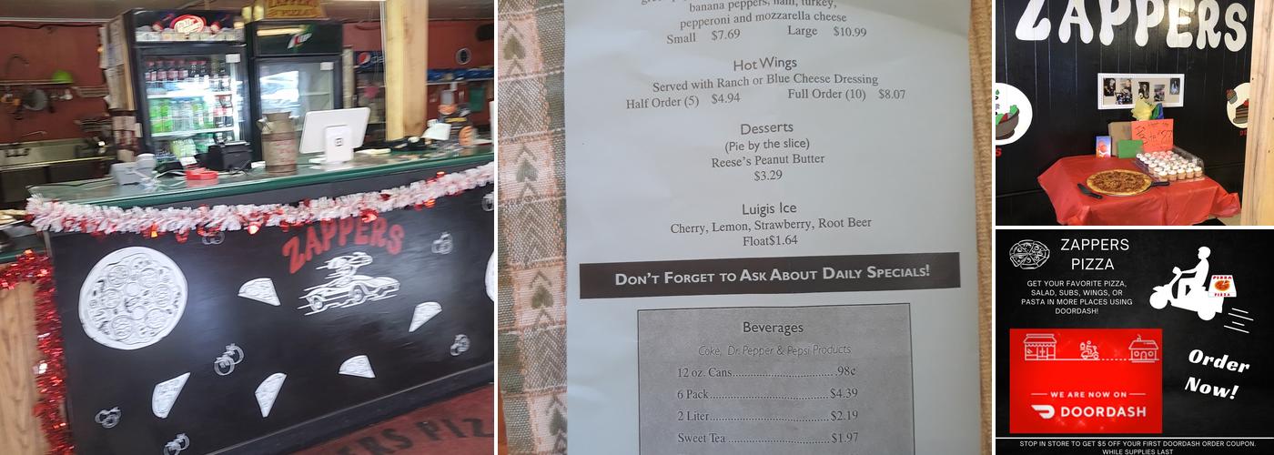 Zappers Menu