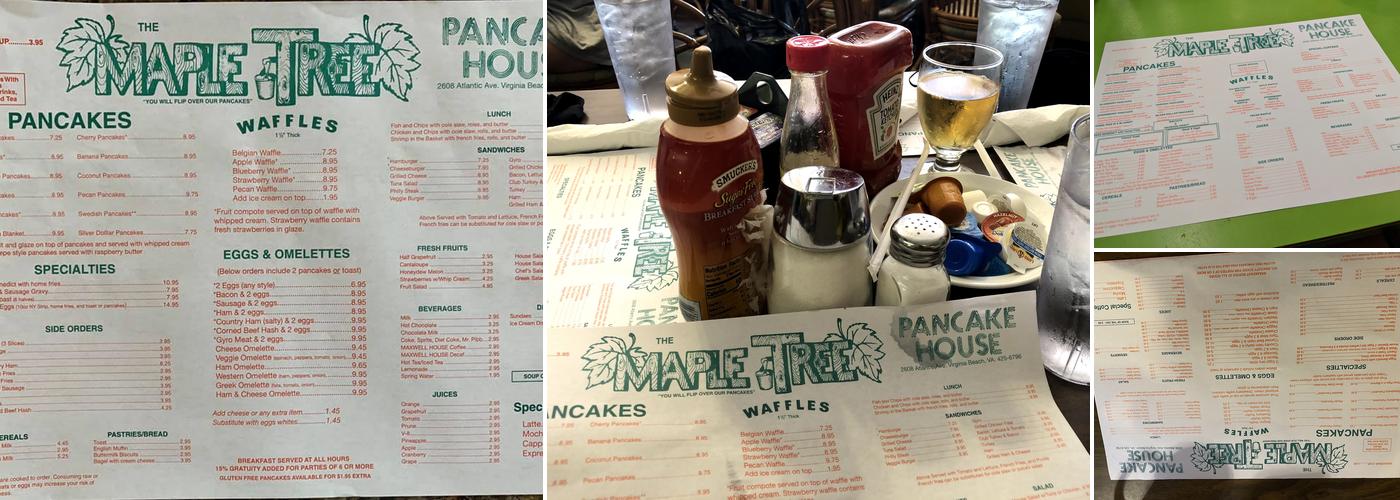 Maple Tree Pancake House Menu