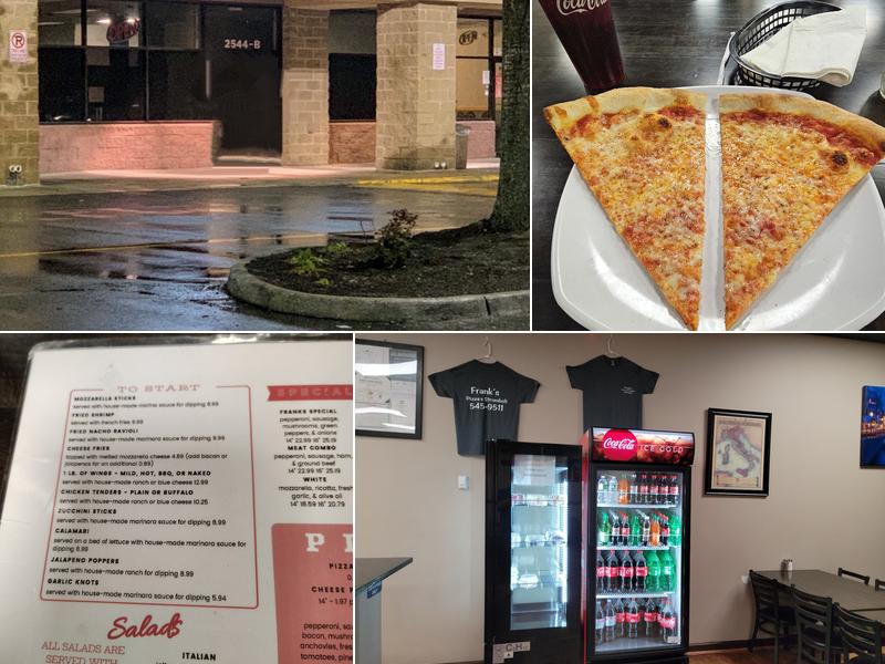 Frank's Pizza Menu