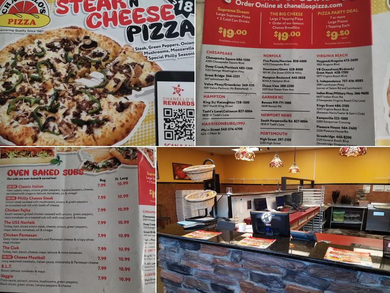 Chanello's Pizza #9 Five Points Menu