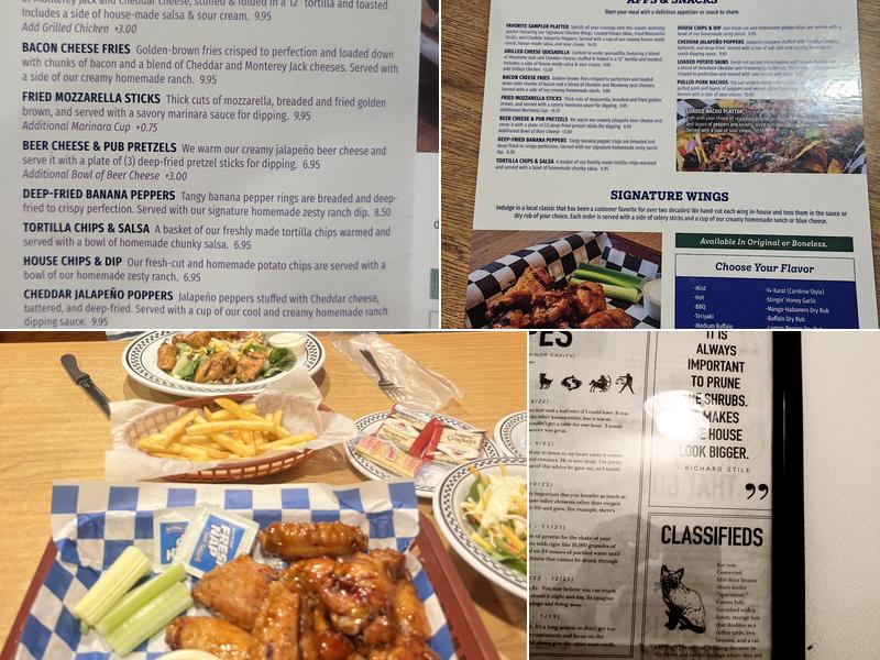Elliott's Whitewater Bar &Grill Menu