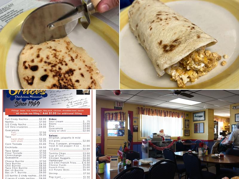 Grace's Tex-Mex Menu