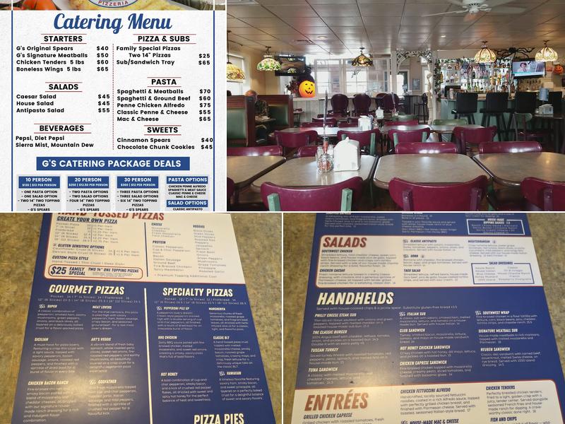 G's Pizzeria & Deli Menu
