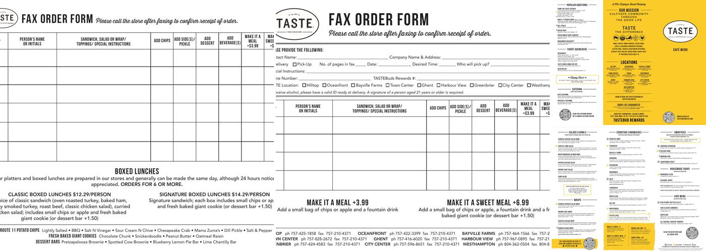 Taste Menu