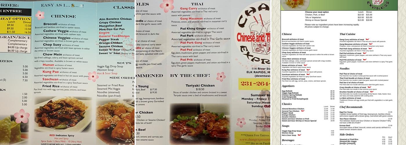 Chang Express Restaurant Menu