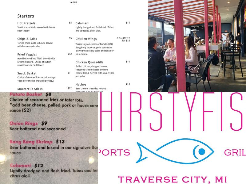 Thirsty Fish Sports Grille Menu
