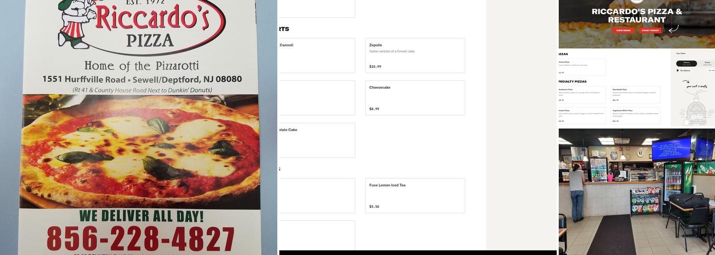 Riccardo's Pizza Restaurant Menu