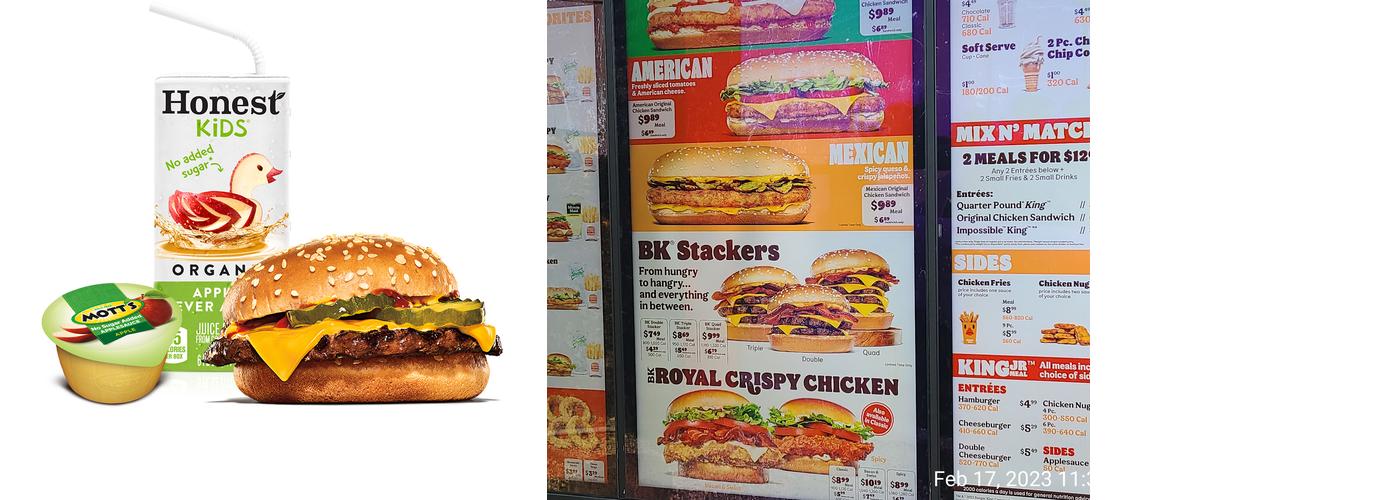Burger King Menu