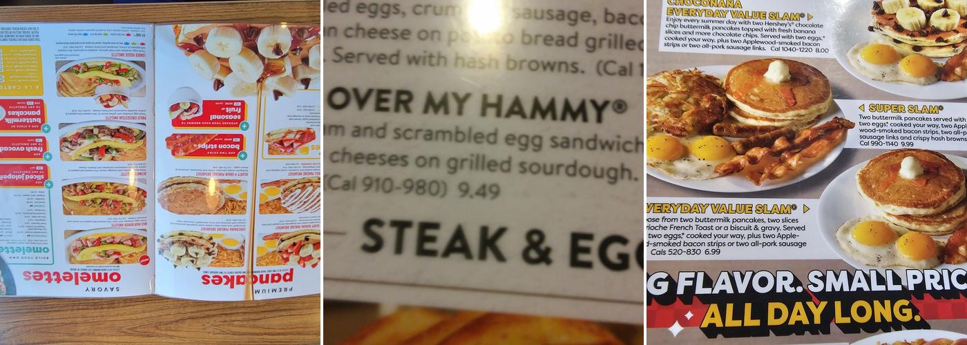 Denny's Menu