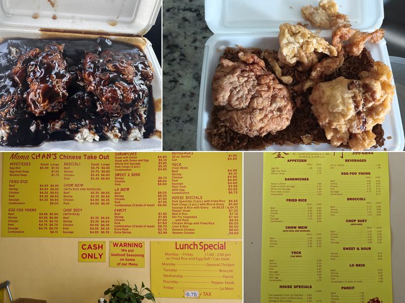 Mama Chan's Chinese Take-Out Menu