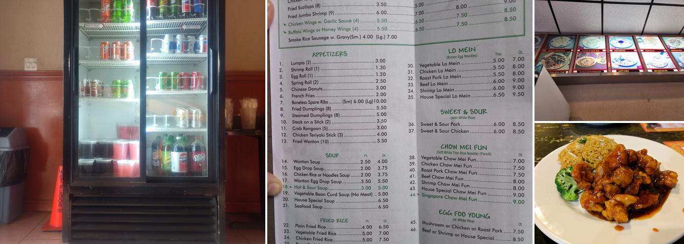 Golden Chopsticks Menu