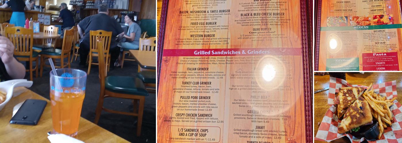 Rico's Café and Pizzeria Menu