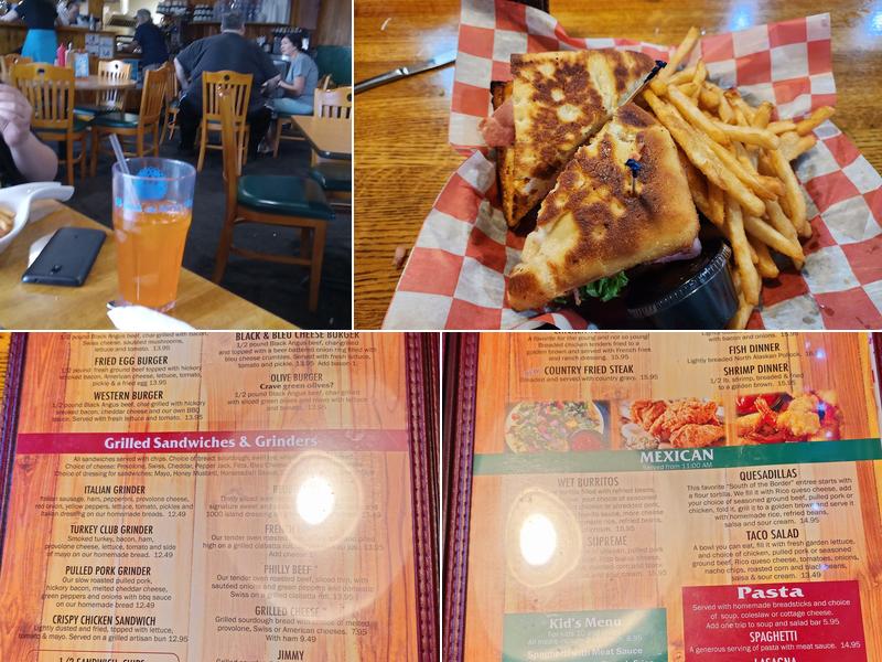 Rico's Café and Pizzeria Menu