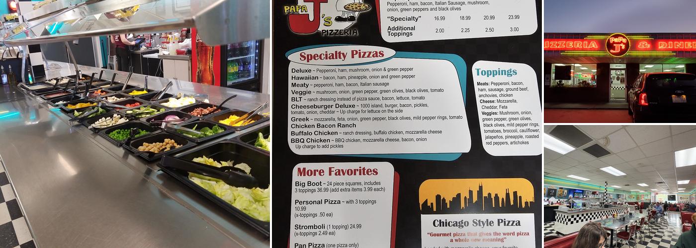 Papa J's Pizzeria & Diner Menu