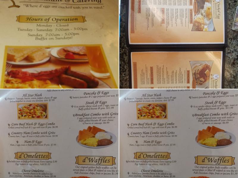 D'Cracked Egg Menu