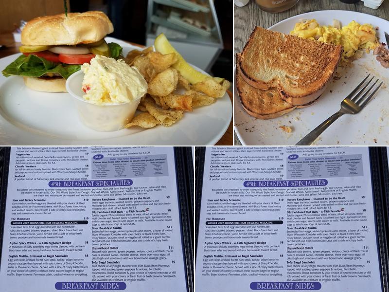 45th Parallel Cafe Menu