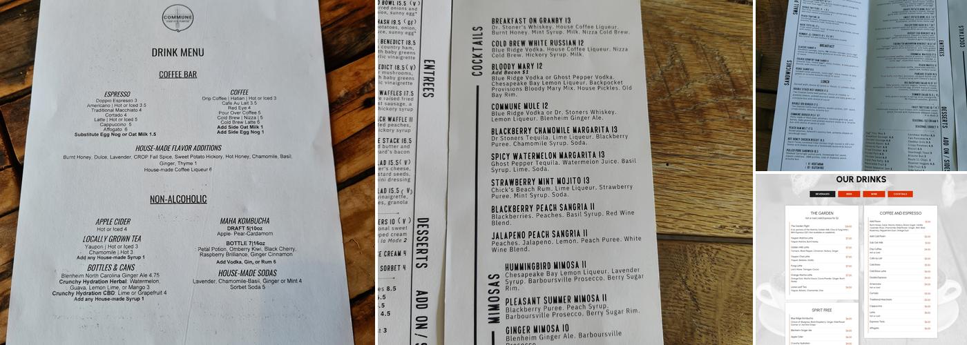 Commune Menu