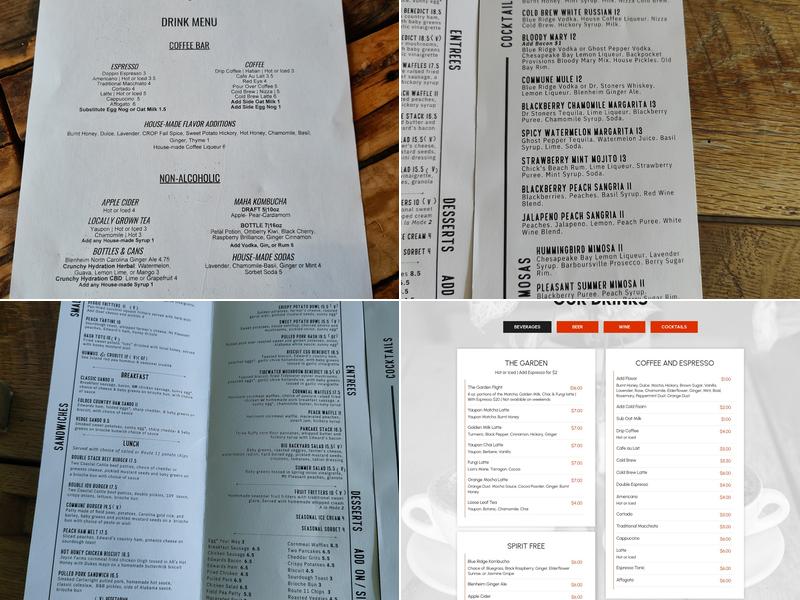 Commune Menu