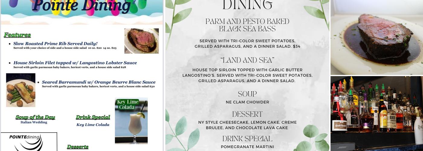 Pointe Dining Menu