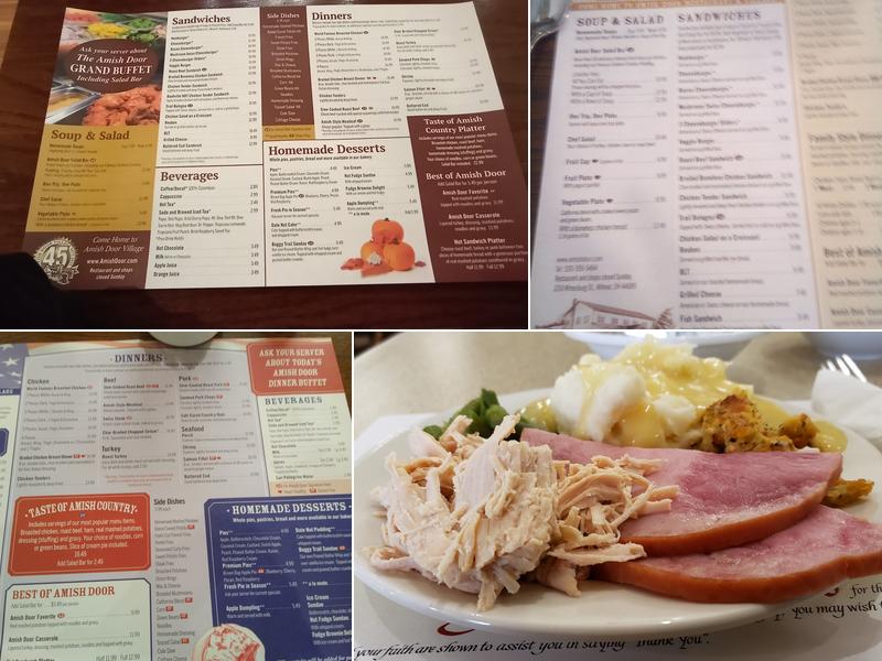 Amish Door Restaurant Menu