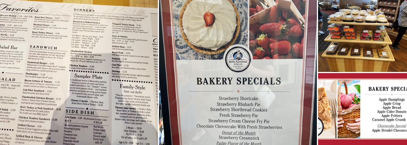 Berlin Farmstead Menu