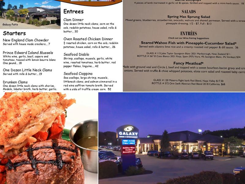 Galaxy Restaurant Menu