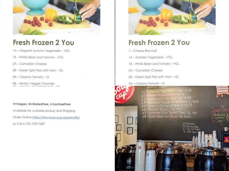 The Soup Cup a MicroSouperie Menu