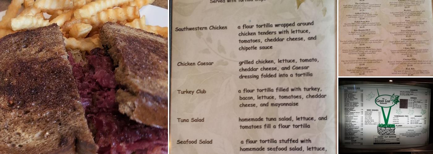 Green Leaf Restaurant Menu