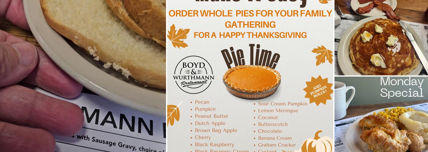 Boyd & Wurthmann Restaurant Menu