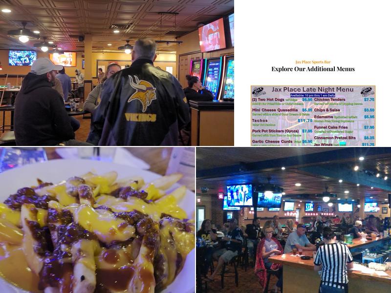 Jax Place Menu