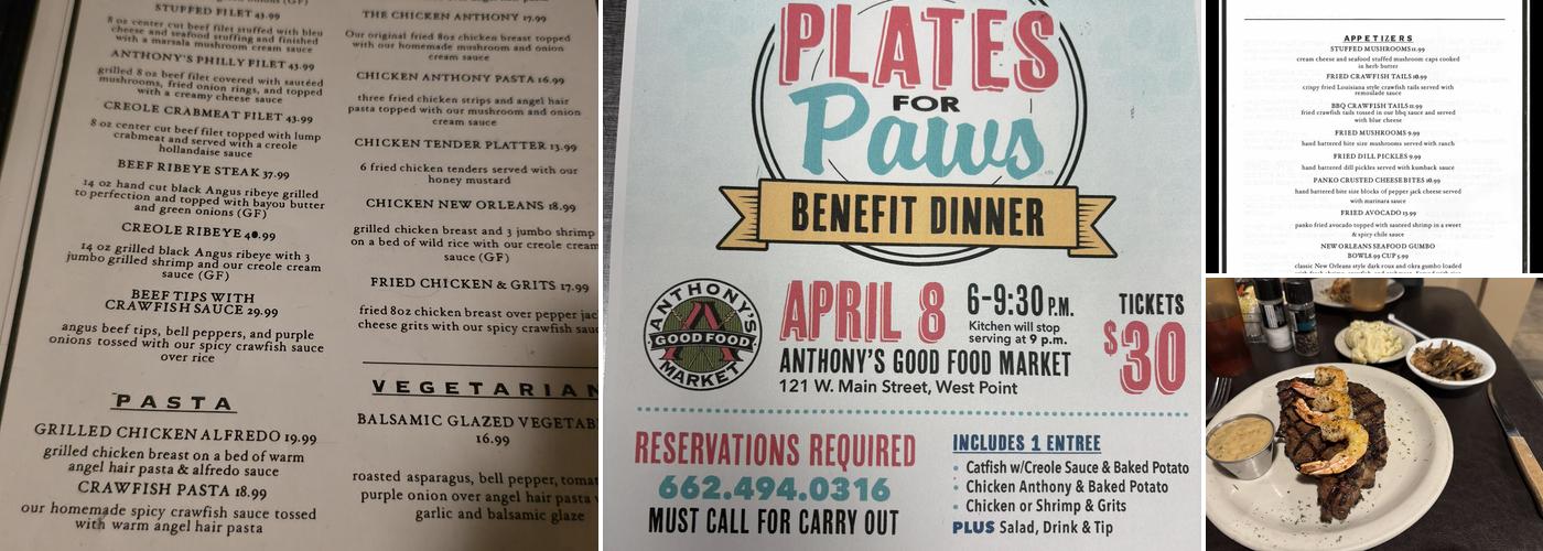 Anthony's Market Menu