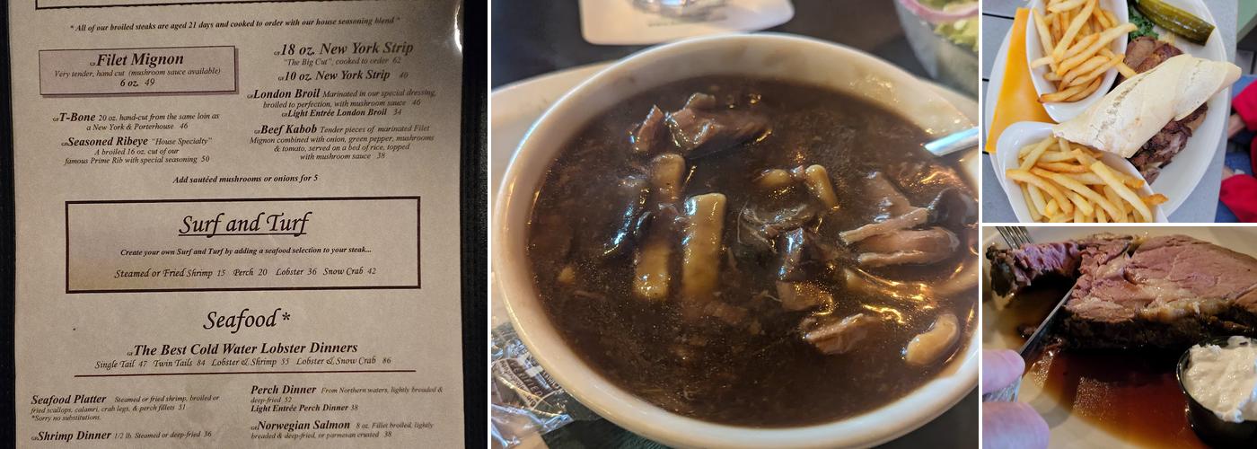 Boone's Long Lake Inn Menu