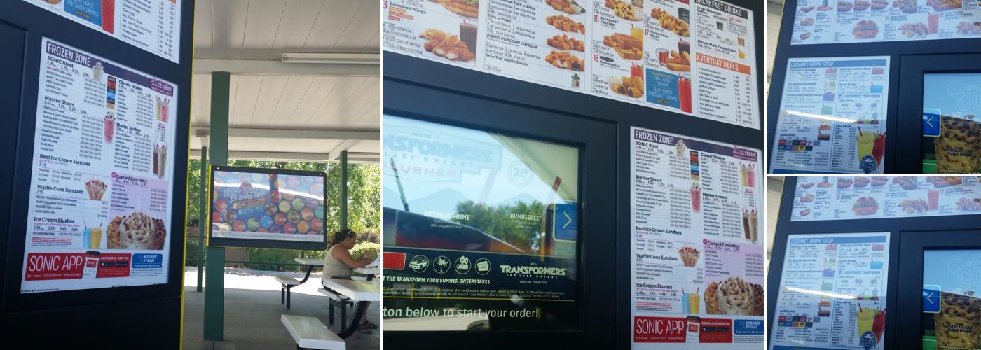 Sonic Drive-In Menu