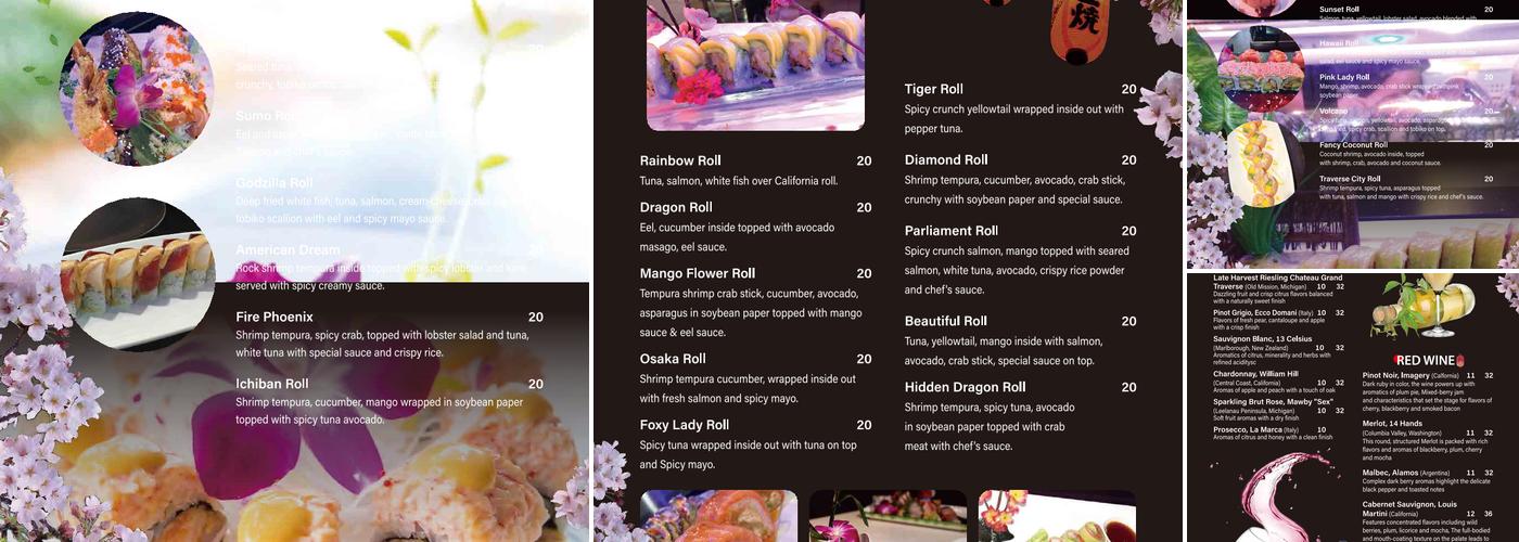 Fuji Sushi Steak House Menu