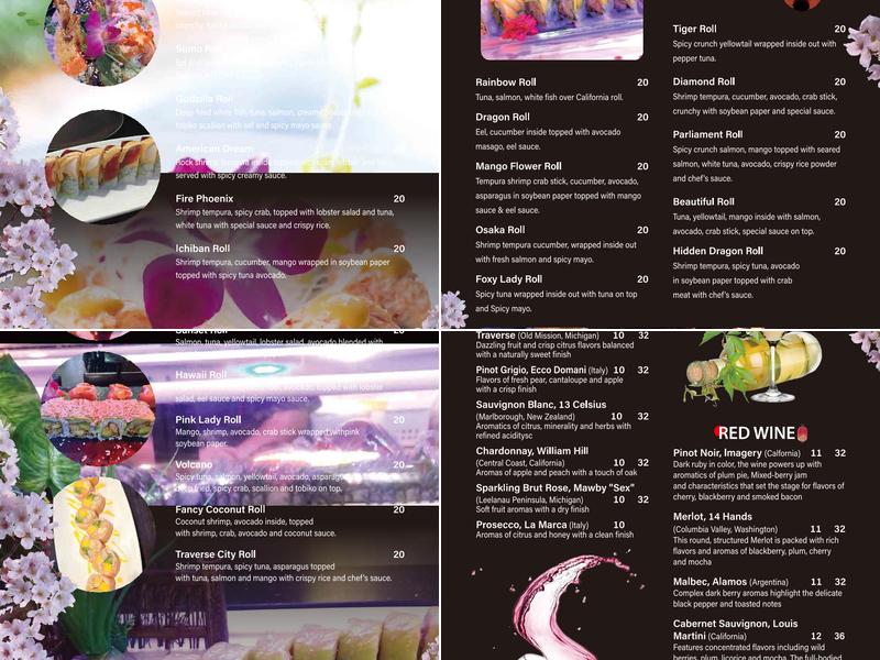Fuji Sushi Steak House Menu