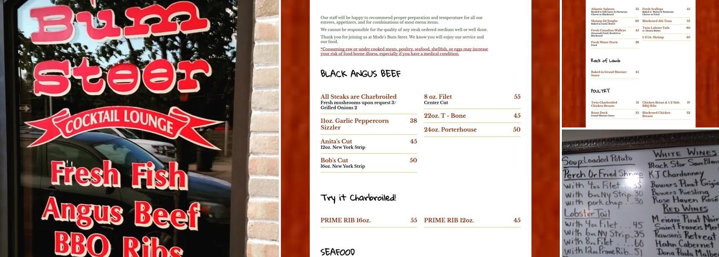 Mode's Bum Steer Menu