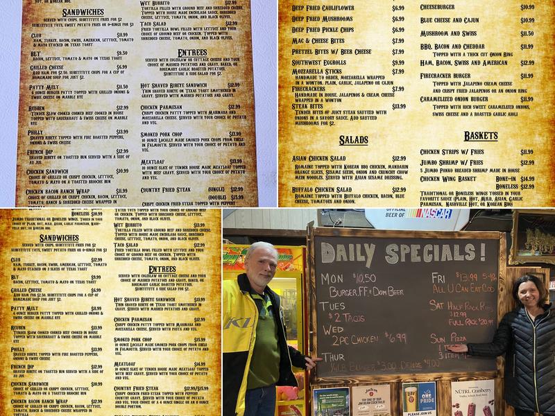 Laughing Horse Saloon Menu