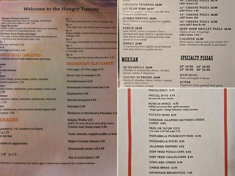 Hungry Tummy Restaurant Menu