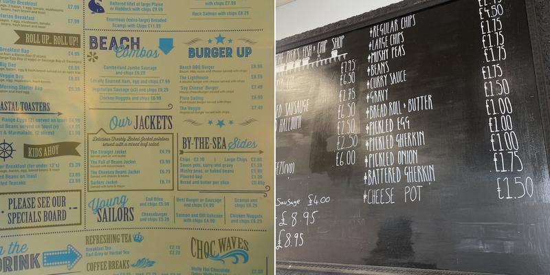 Beach Bistro Menu