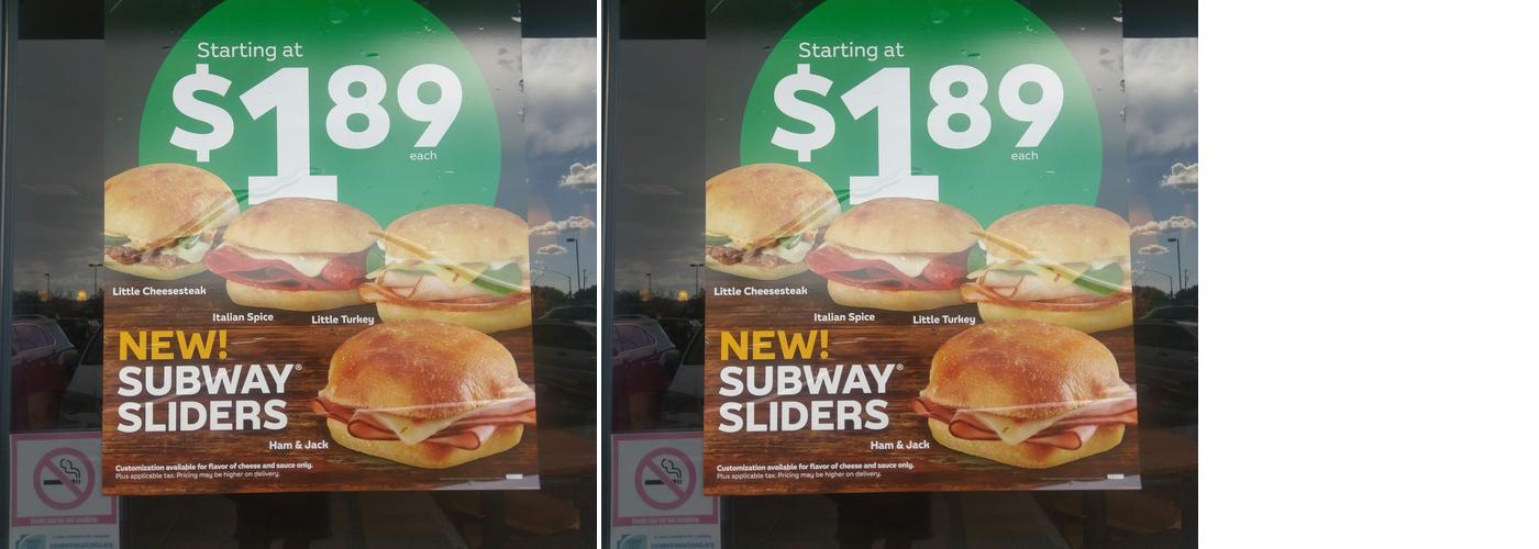 Subway Menu