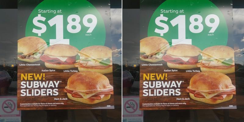 Subway Menu