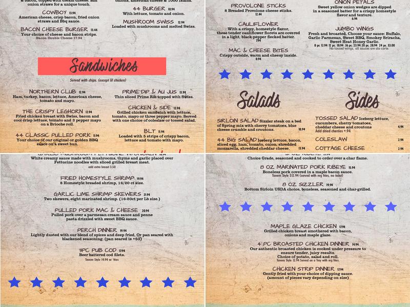 Grille 44 Menu