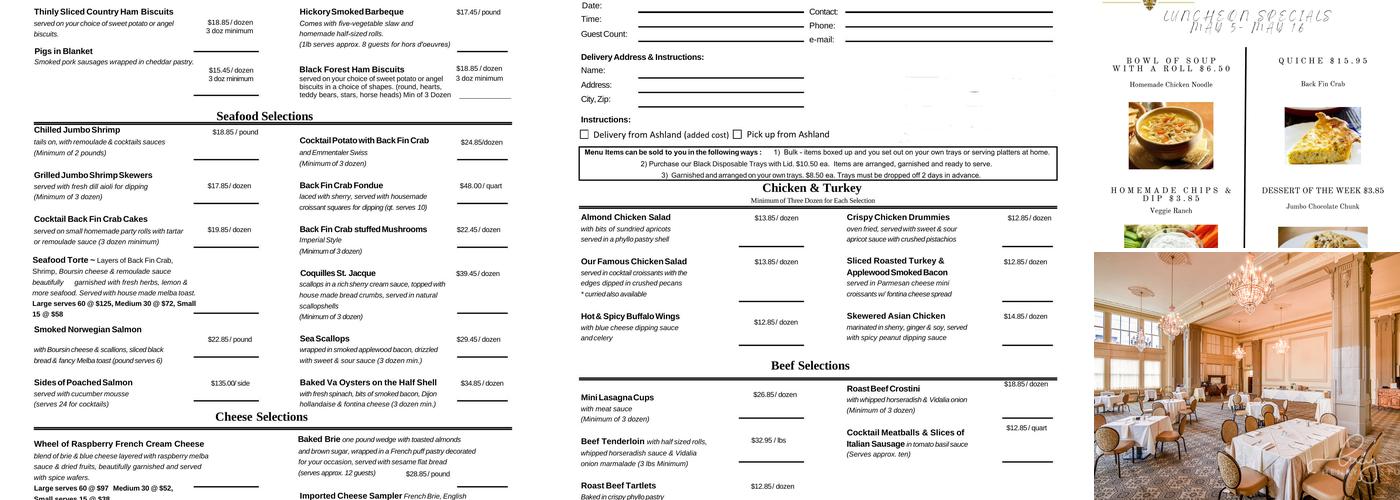 Homemades By Suzanne Menu