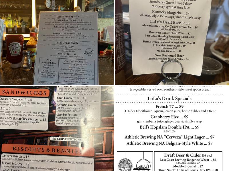 LuLu's Menu