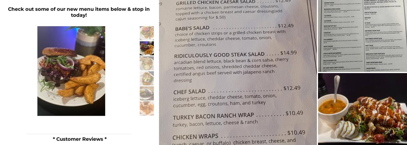 Babe's Menu