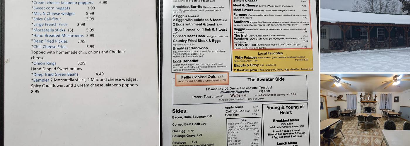 Chandlers Cafe Menu
