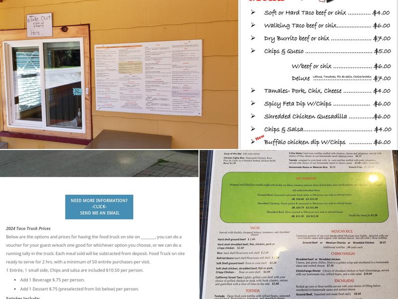 Chico's Taco House Menu